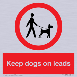 Keep dogs on leads